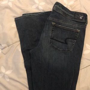 AEjeans,size 10 super stretch kick boot